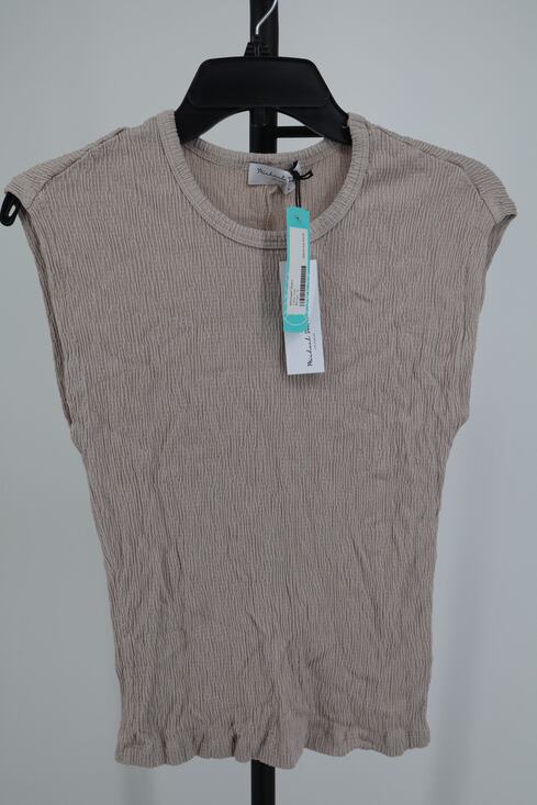 Michael Stars Tops - NEW Michael Stars Lana Tank Top Women's Beige Knit Sleeveless Size L